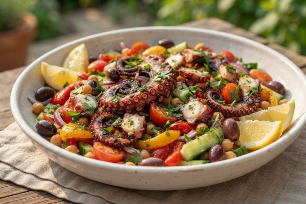 salade poulpe mediterraneenne