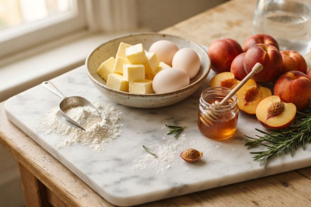 tarte nectarines romarin